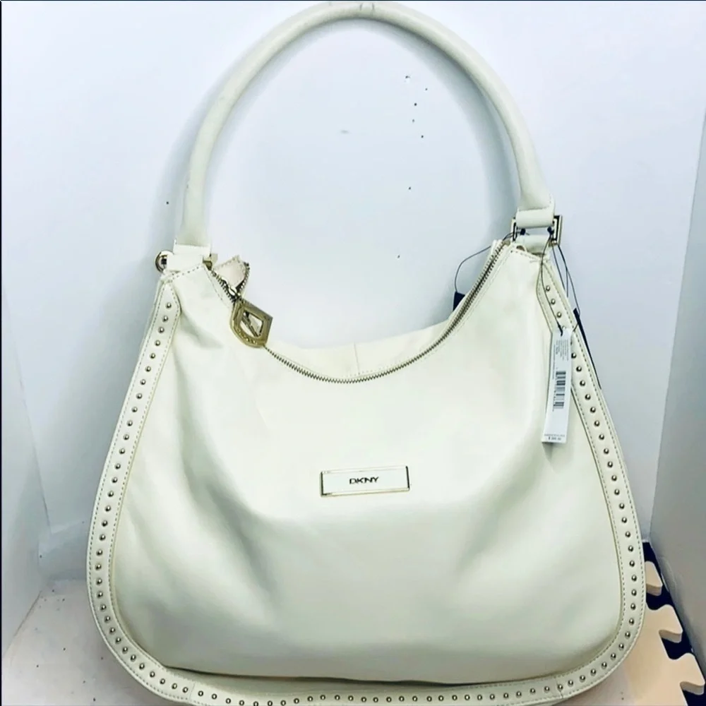 DKNY GANSVOORT LARGE HOBO BAG W/MINI STUDS